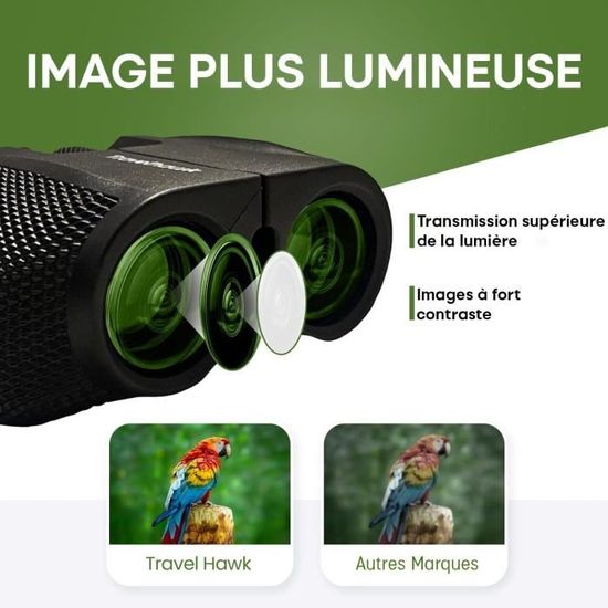 Jumelles Compactes 6x21 Autofocus Océane Optique - Pour Randonnée, Observation - Étanches IPX5 - Garantie 10 Ans