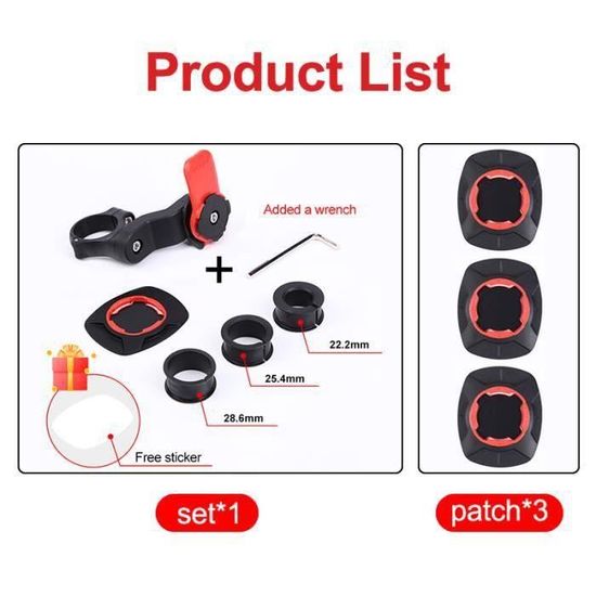 Support Téléphone Guidon Vélo Étanche - Rotation 360°, Compatible Smartphones 4.7 à 7 Pouces, Avec Housse De Pluie