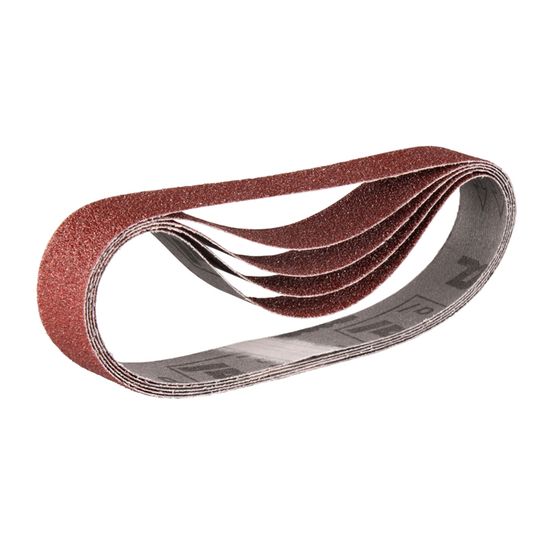 12 Bandes Abrasives 100x610 Mm (4"x24") Grain 80 - Oxyde D'Aluminium - Pour Ponceuse à Bande Sur Bois, Métal, Plastique