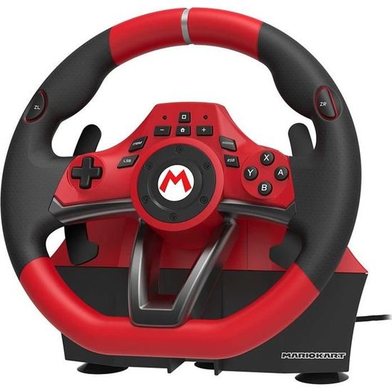 Volant + pedales Super Mario Kart pour nintendo switch officiel - Volant pro deluxe course race jeux video