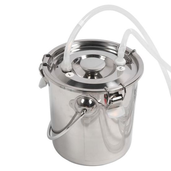 Machine à Traire Manuelle Pour Chèvres - 2000 Ml, Acier Inoxydable, Double Tête, Forte Succion, Portable Et Facile à Utiliser - 4