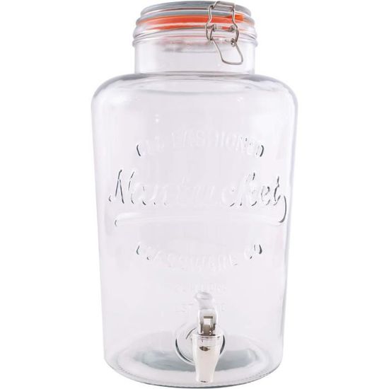 Point-Virgule Distributeur de Boisson en Verre avec Robinet, pour l'eau Point-Virgule Distributeur de Boisson en Verre avec Robinet, pour l'eau
