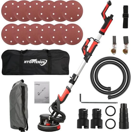 Ponceuse Vibrante VONROC 240W - Patin 90x187mm - Aspiration Poussière - 12 Abrasifs Inclus