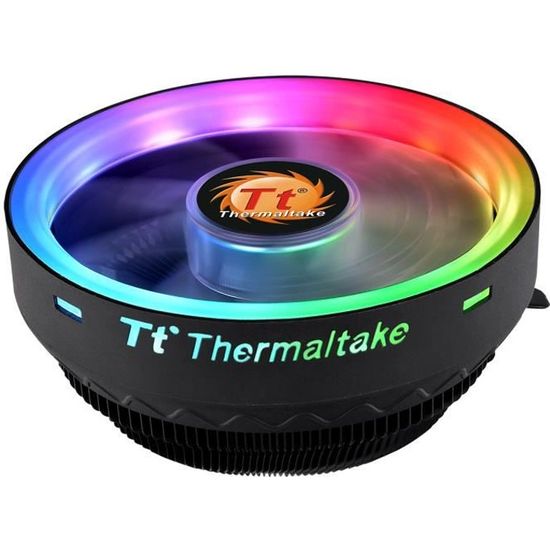 Thermaltake UX100 ARGB - Ventilateur de processeur LED RGB PMW 120 mm Top Flow (pour Socket Intel LGA 1156/1155/1151/1150/775 AMD