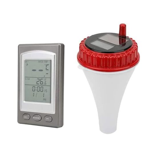 2 Pièces Thermomètre Numérique De Piscine Solaire, Thermomètre De Piscine Sans Fil Thermomètre