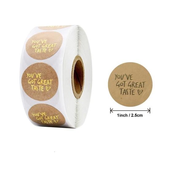 ETIQUETTE ALIMENTAIRE,HA084 500 Pcs--Autocollants De Scellage De Fleurs