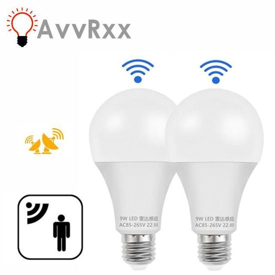 Ampoule LED IR E27 9W - Illuminateur Infrarouge 850nm Pour Caméras De Nuit - 3x3W - Neuf