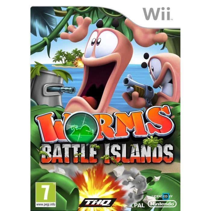 Thq Worms Battle Islands / Jeu Wii