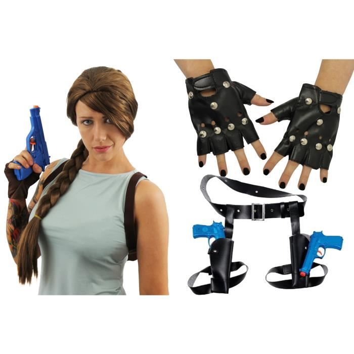 Déguisement accessoire Lara Croft pour adulte.