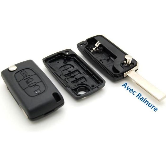 Coque clé plip bouton Phare Citroen C4 Picasso