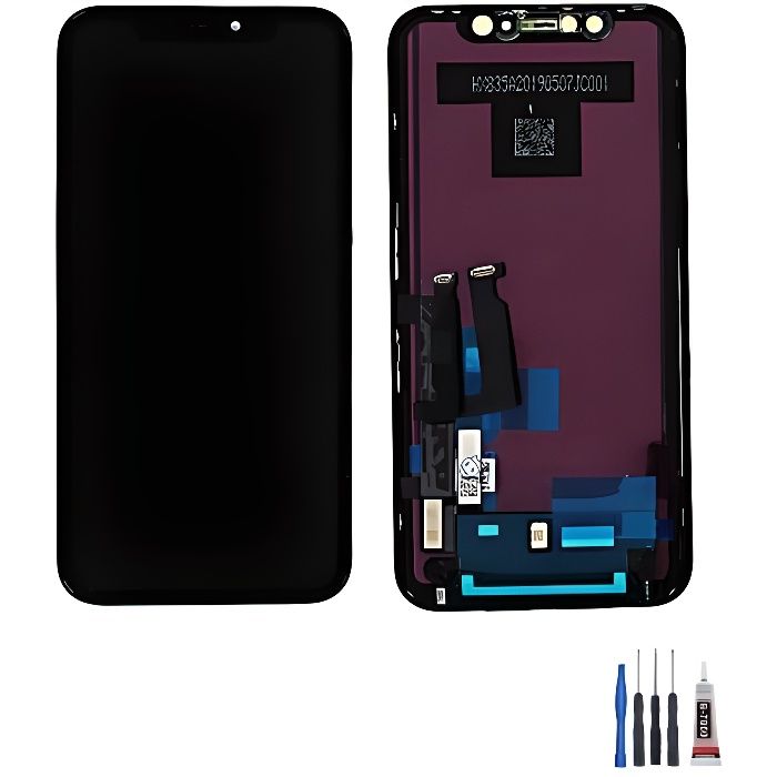 Ecran LCD vitre tactile pour iPhone XR noir