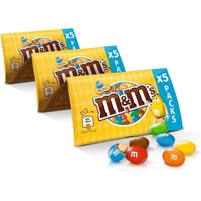 MARS WRIGLEY CONFECTIONERY FRANCE Cacahuète M&M's - 5x45 g