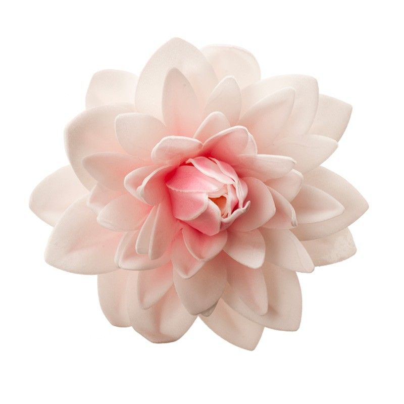FLEUR DALIA COMESTIBLE EN AZYME 12,5 CM BLANC