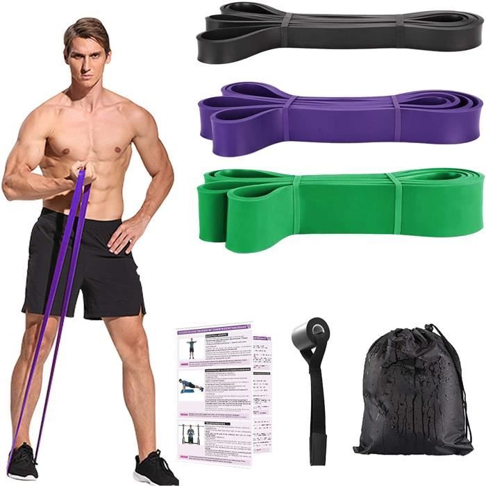 Bande de Resistance Musculation, Bande Elastique Fitness Traction Resistance Band Kit Bandes Elastiques Set, Fitness Bandes
