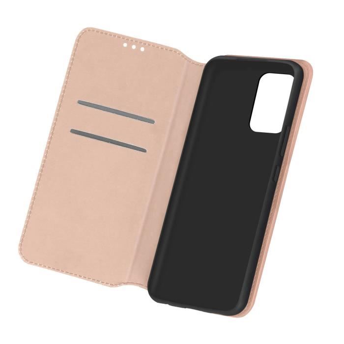 Housse Samsung Galaxy A53 5G Portefeuille Fonction Support Vidéo rose