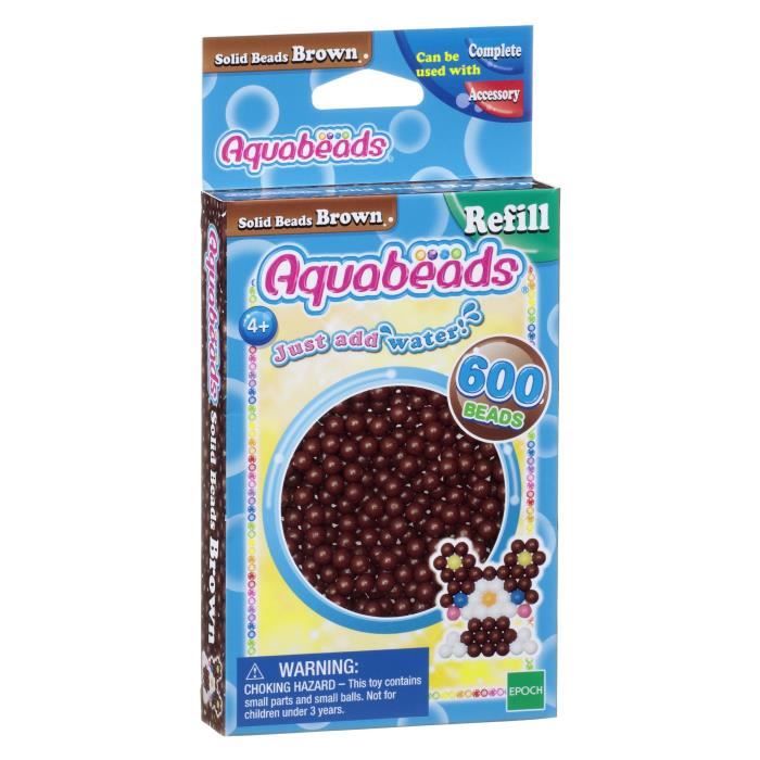 AQUABEADS Perles Classiques Marron