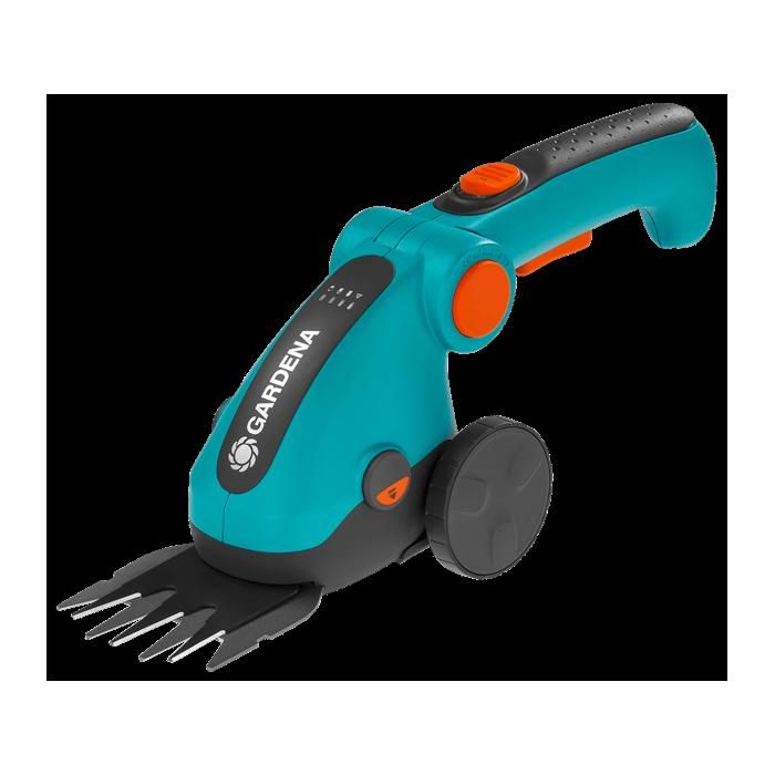 GARDENA Kit cisaille à gazon ComfortCut Li + Manche télescopique + roues