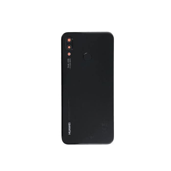 Originale Cache Batterie Vitre Arriere Noire Pour Huawei P20 LITE