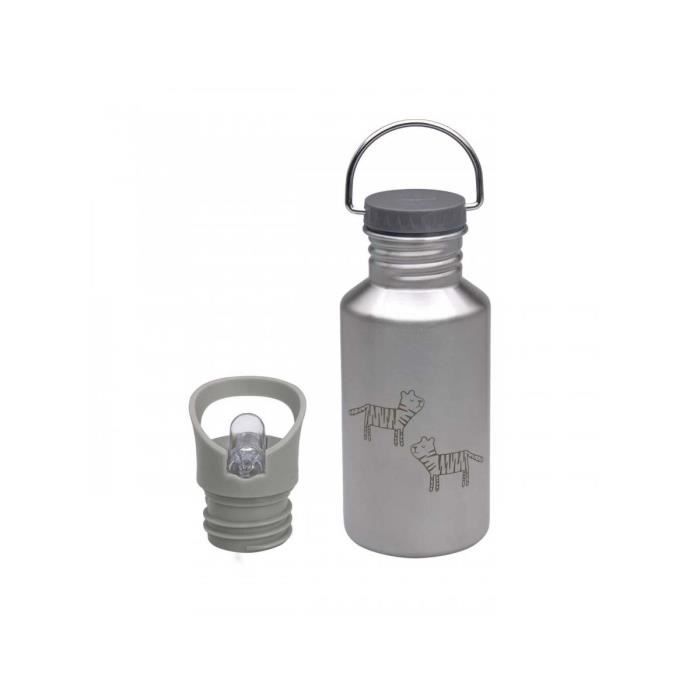 Gourde - Lassig - safari tigre - enfant - inox