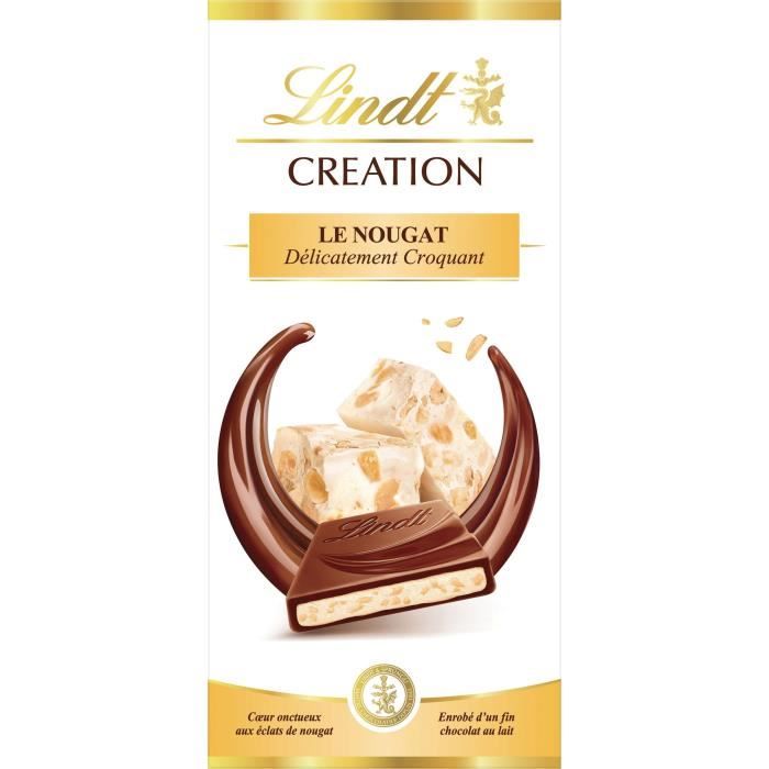 Tablette de Chocolat Lindt Creation Le Nougat - 150G