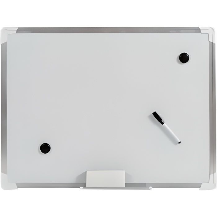 Tableau blanc magnétique 45X60 cm avec marqueur, effaceur et aimants, MAGNET WHITEBOARD