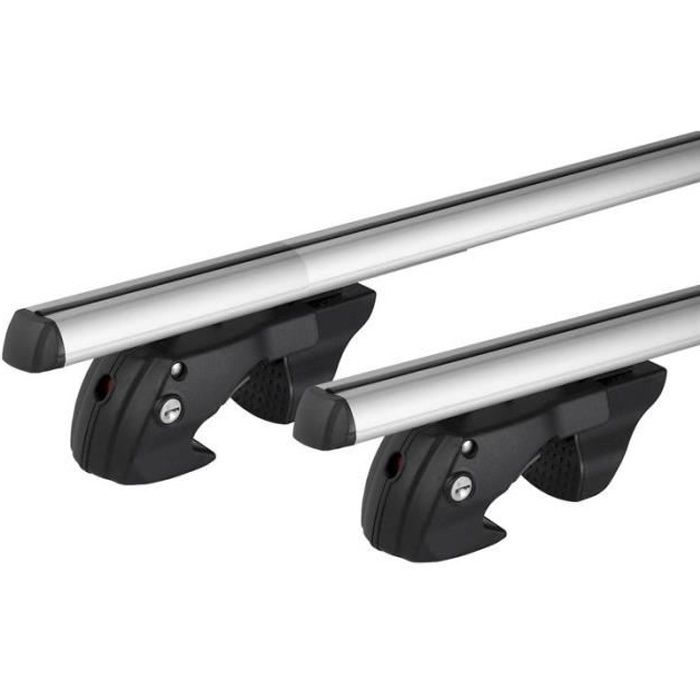 Barres de toit Aluminium pour Renault Laguna 3 Estate Break de 2008 à 2016 - avec Barres Longitudinales