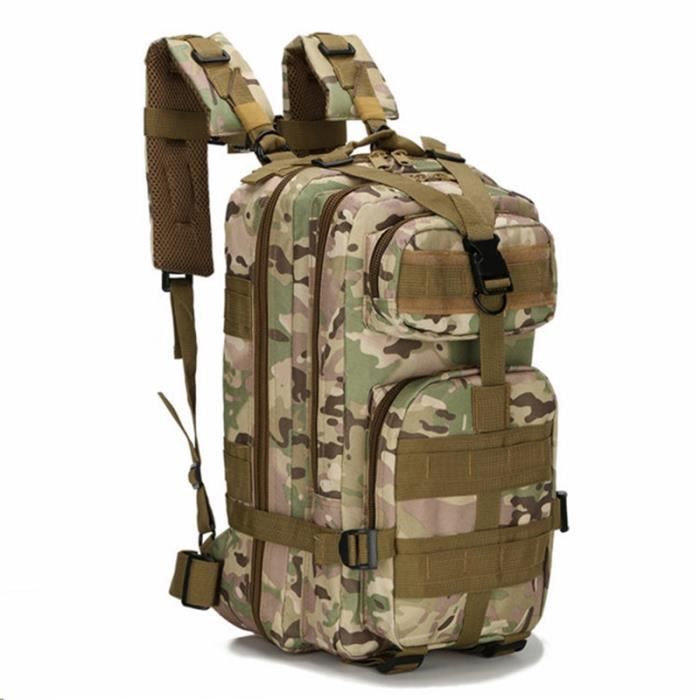 1000D 30L Sport Extérieur Tactique Militaire épaule Armée Sac à dos pour Camping Trekking Randonnée - CP Camouflage