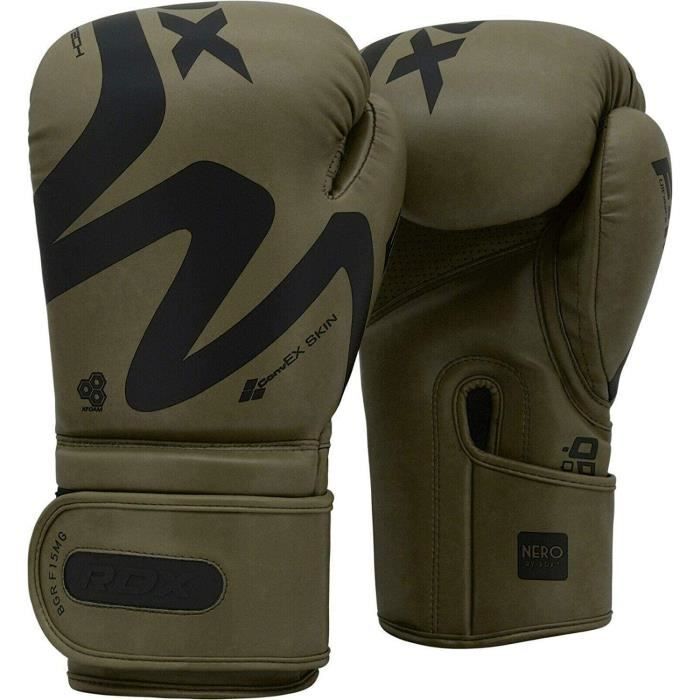 Gants de boxe RDX pour Muay Thai et entraînement, gants en cuir convexes pour le Sparring, Kickboxing, sacs de frappe, gants de boxe