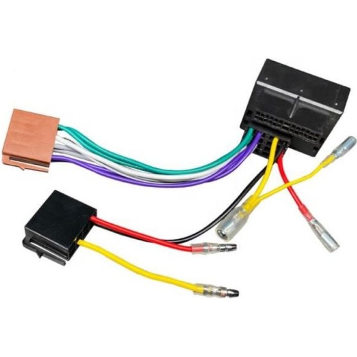 Faisceau Fiche convertisseur adaptateur FAKRA ISO pour autoradio PEUGEOT / CITROEN