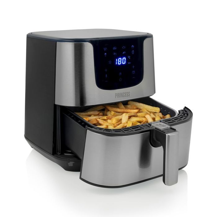 Princess 182060 Friteuse Airfryer numérique Deluxe XXL - Grande capacité 5,5 L - Design luxueux