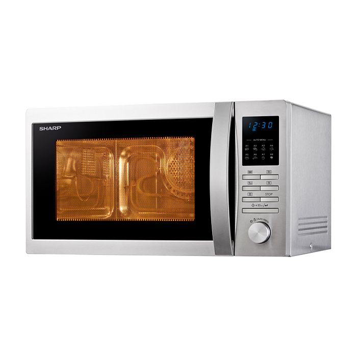 SHARP R322STW Micro ondes monofonction silver - 25 L - 900 W - Pose libre