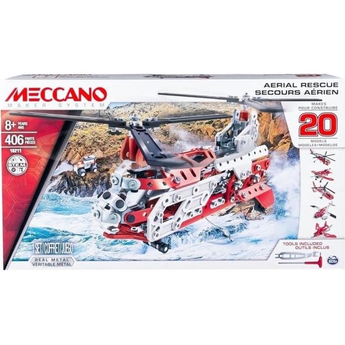 MECCANO Helicoptere - 20 Modèles à construire - Jeu de construction