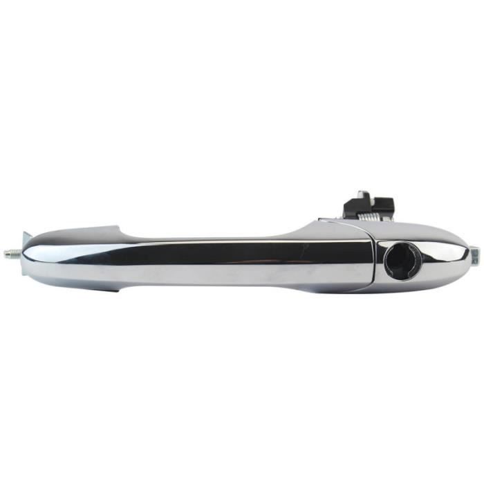 Poignée de porte extérieure pour Fiat 500, Fiat 500C et Abarth (2007-2022) avant gauche (côté conducteur) (chromée)