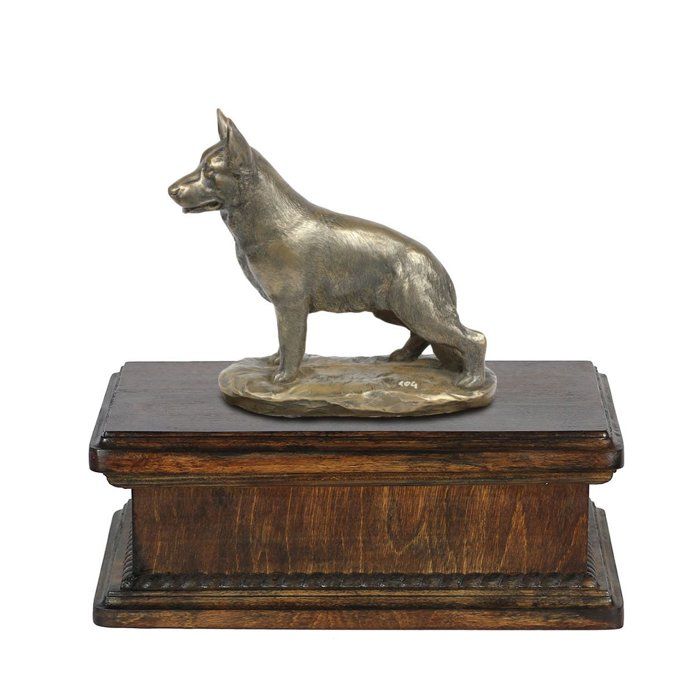 Meilleurs prix pour Urne commémorative personnalisée pour cendres de chien - ART-DOG - 245x29x21cm - 5L - Berger allemand