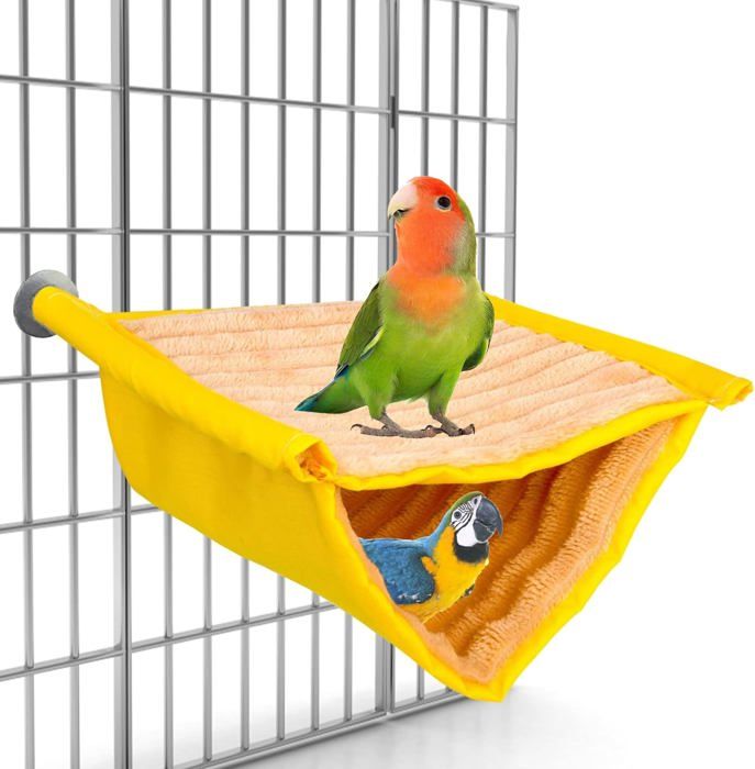 Cozlly Perroquet Hamac, Doux Hamac, Cage Tente Pour Perruche, Maison Chaude, Hamac D'oiseau, Nid Pour Cacatoès, Suspendu Cage Tente, Hamac Pour Perroquet, Cabane De Perroquet, Coupe-Vent Nid Maison