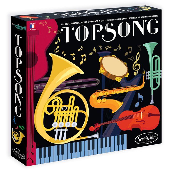 Jeu d'Ambiance Sentosphere Topsong – Reconnaître les Classiques, Dès 8 Ans - vue 3