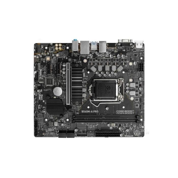 Carte mère MSI B560M-A PRO Intel B560 LGA 1200 2xDDR4 SDRAM 64 Go Micro ATX - Msi