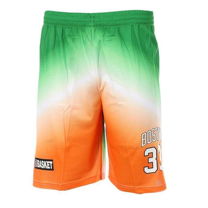 Boston Short de basketball Vert/Orange Homme Sport Zone