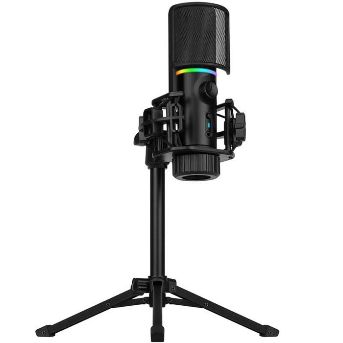 Microphone USB STREAMPLIFY SPMC MZ1C127.11 Cardioïde RGB Sur pied avec bras réglable