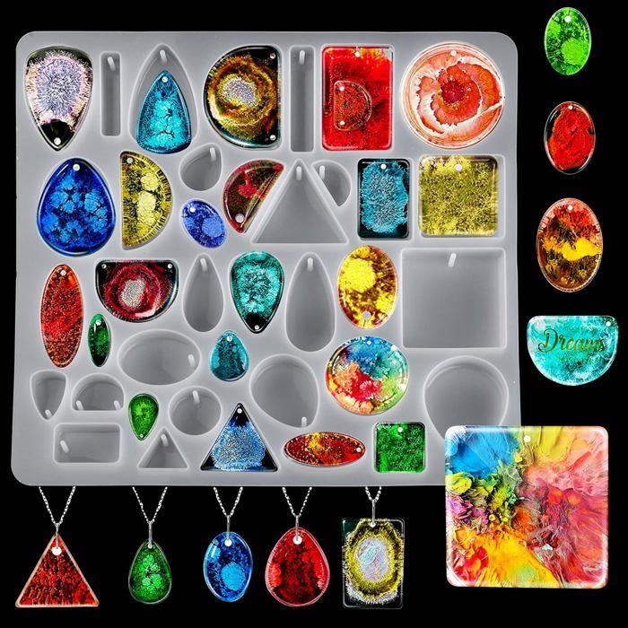 Moule De Teardrop De Silicone, Moule De Cabochon Pour La Résine Avec La Prise, Moule De