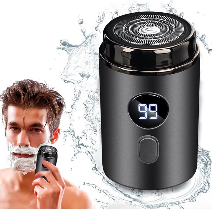 Rasoir électrique Portable Rechargeable V-353 – Neuf – USB – Tête Pivotante – Homme