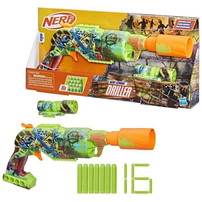 Nerf Zombie Driller Blaster à fléchettes - vue 7