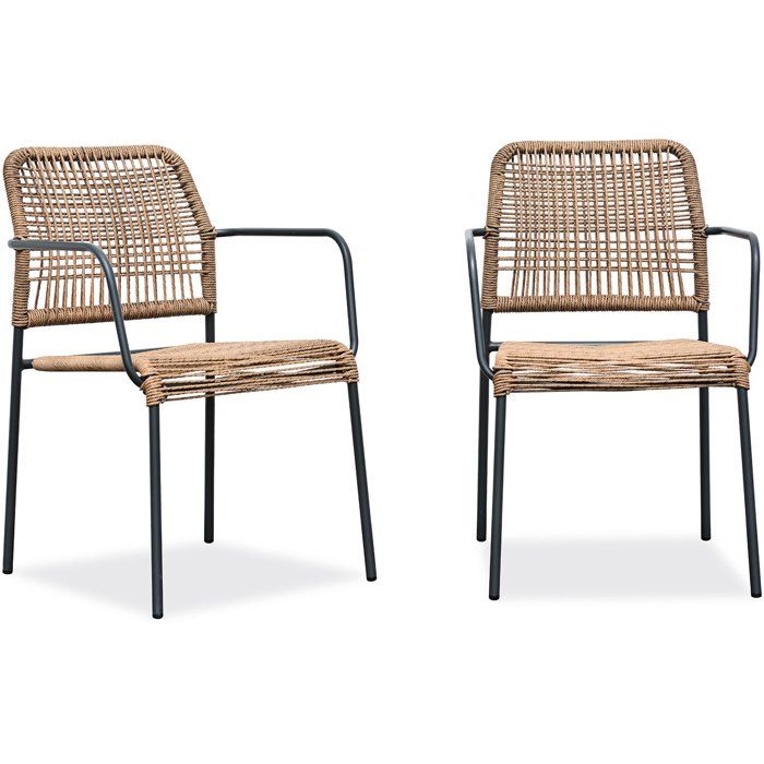 Lot de 2 Fauteuils de Jardin Marceau 78cm Naturel - vue 2