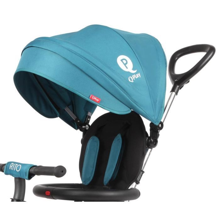 Tricycle Rito Vert deau - QPLAY - Bleu - Plastique - Dès 18 mois