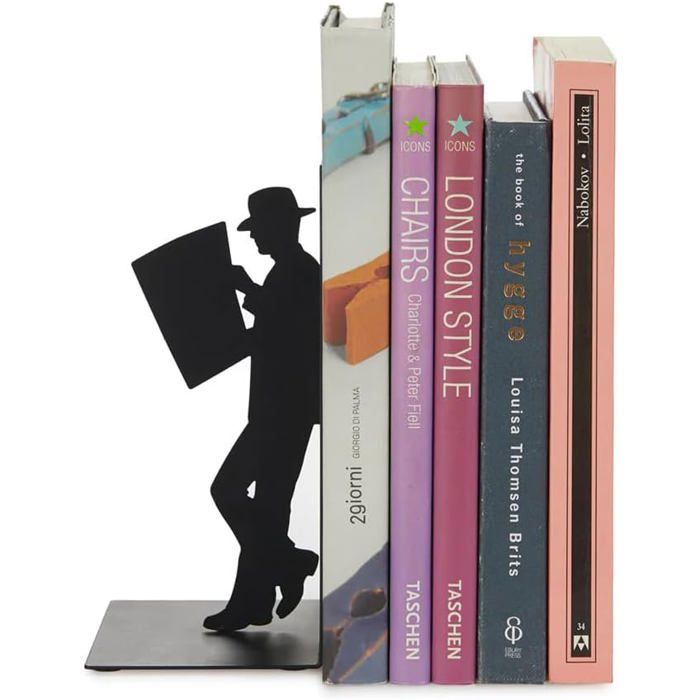 Serre-livres Décoratifs En Métal Forme Arbre - Lot De 6 (3 Paires), Pour Livres Lourds, Bureau Et Maison
