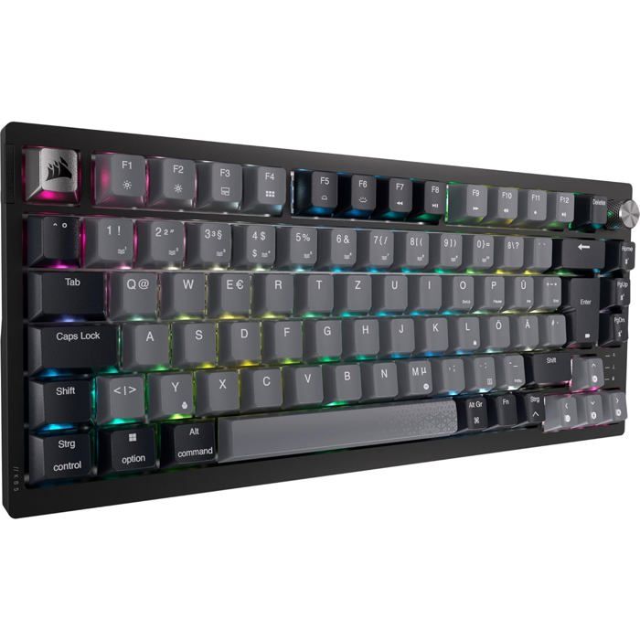 Clavier de Jeu Corsair K65 Plus Mécanique Sans Fil 75% RVB PBT