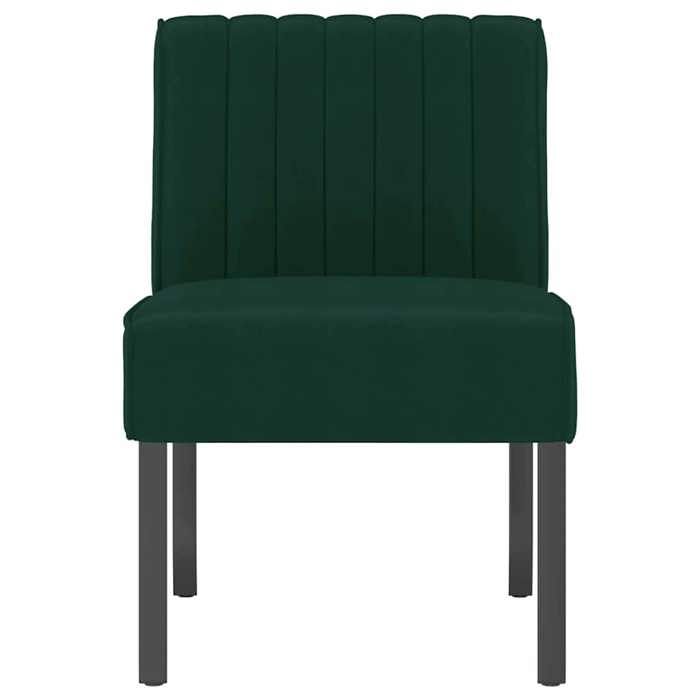 Bestseller Chaise simple - BURKE - Fauteuil salon - sans accoudoirs - vert foncé velours FF4848