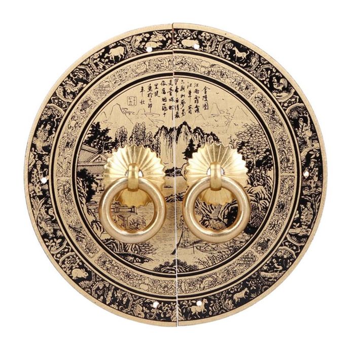 Poignée de tiroir à motif Original de 11cm poignée de meuble en laiton chinois Antique pour la maison