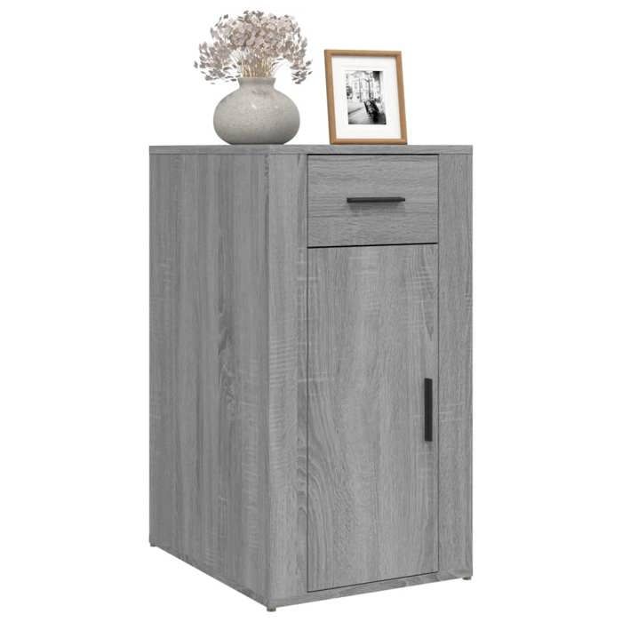 Moderne Armoire de bureau BURKE Classeur bureau Sonoma gris 40x49x75 cm Bois dingénierie AA2222