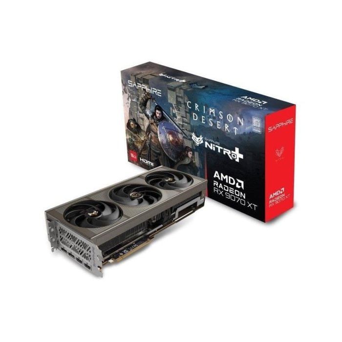 Sapphire Tarjeta Gráfica Sapphire Radeon RX 9070 XT NITRO Plus OC 16GB GDDR6 Crimson Desert
